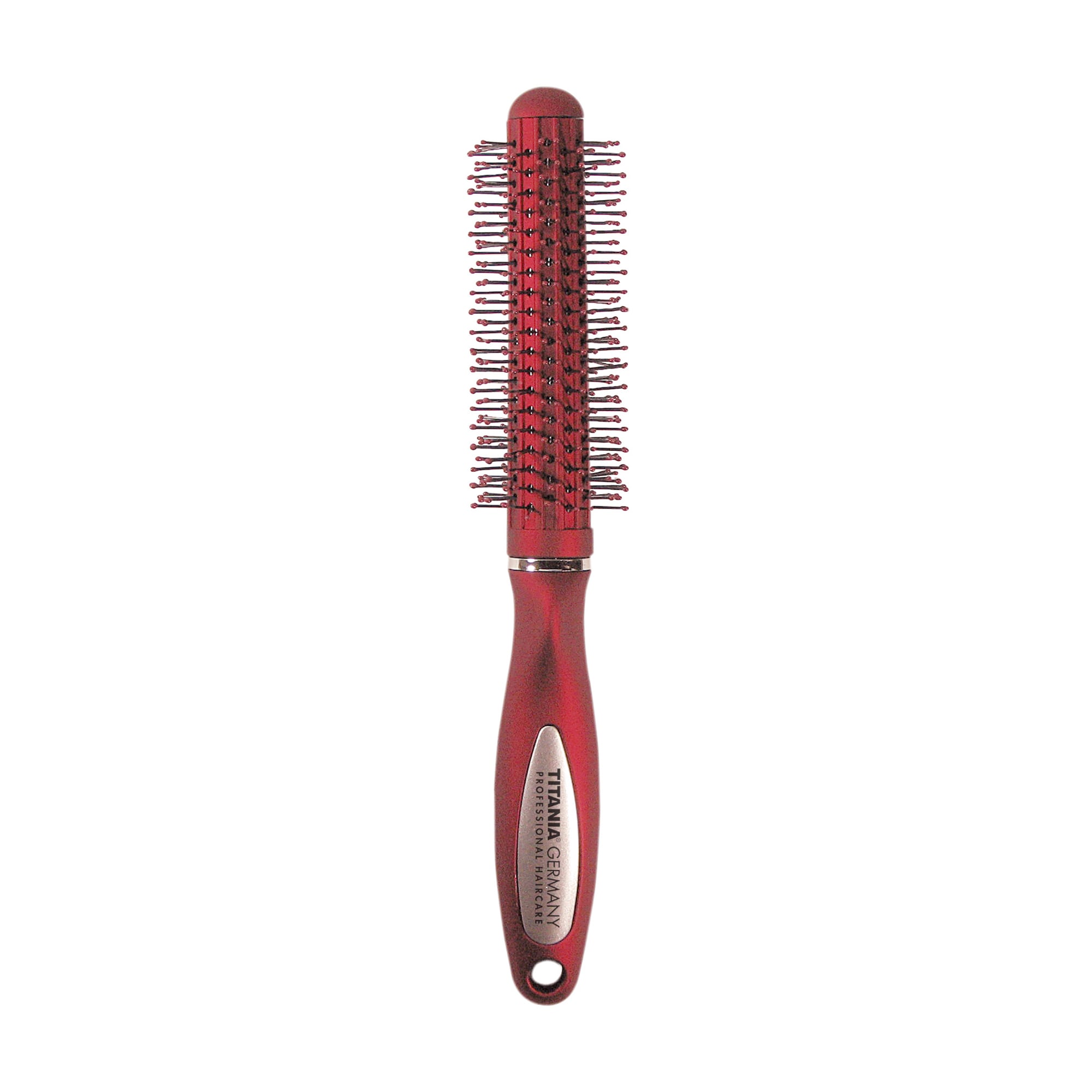 Браш для волосся Titania круглий, червоний (1639)